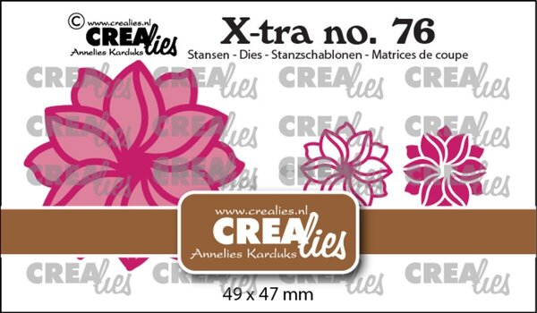 Crealies X-tra Dies Fantasiebloem A Klein (CLXtra76)