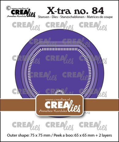 Crealies X-tra Dies Kiekeboe Cirkel (CLXtra84) Crealies X-tra Dies Kiekeboe Cirkel (CLXtra84)