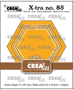 Crealies X-tra Dies Kiekeboe Zeshoek (CLXtra85)