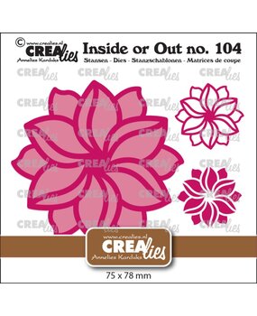 Crealies Inside Or Out Dies Fantasiebloem A Groot (CLIO104)