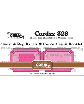 Crealies Cardzz Dies Concertina & Booklet A3 (CLCZ326)