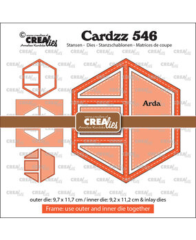 Crealies Cardzz Dies Hexagon Arda (CLCZ546) Crealies Cardzz Dies Hexagon Arda (CLCZ546)