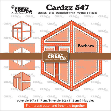 Crealies Cardzz Dies Hexagon Barbara (CLCZ547) Crealies Cardzz Dies Hexagon Barbara (CLCZ547)