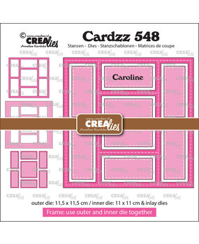 Crealies Cardzz Dies Square Caroline (CLCZ548)