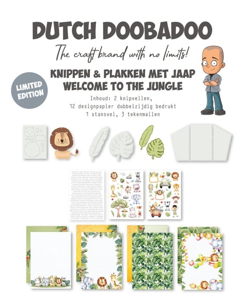Dutch Doobadoo Limited Edition Crafty Kit Knippen en Plakken met Jaap - Welcome to the Jungle (473.013.004) Dutch Doobadoo Limited Edition Crafty Kit Knippen en Plakken met Jaap - Welcome to the Jungle (473.013.004)