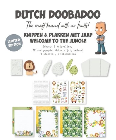 Dutch Doobadoo Limited Edition Crafty Kit Knippen en Plakken met Jaap - Welcome to the Jungle (473.013.004) Dutch Doobadoo Limited Edition Crafty Kit Knippen en Plakken met Jaap - Welcome to the Jungle (473.013.004)