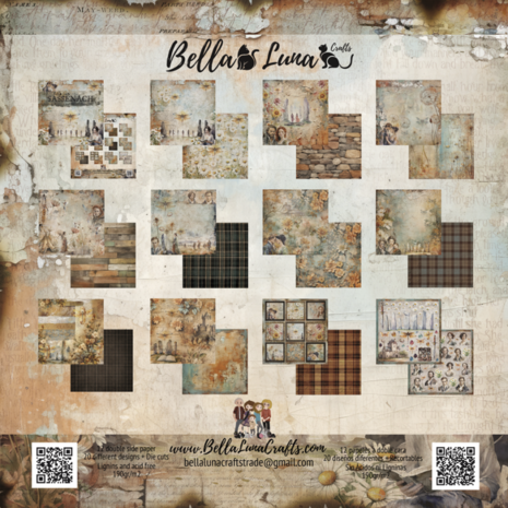 Bella Luna Crafts Sassenbach 8x8 Inch Collection Pack (BLC-0042/S) Bella Luna Crafts Sassenbach 8x8 Inch Collection Pack (BLC-0042/S)