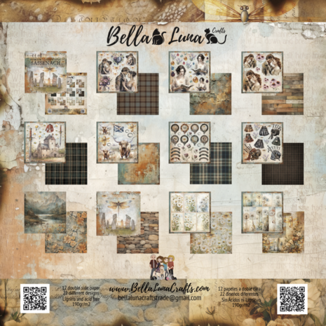 Bella Luna Crafts Sassenbach Die Cuts 8x8 Inch Collection Pack (BLC-0043/R) Bella Luna Crafts Sassenbach Die Cuts 8x8 Inch Collection Pack (BLC-0043/R)