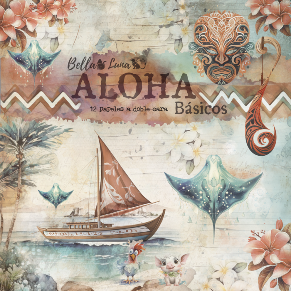 Bella Luna Crafts Aloha Basics 8x8 Inch Collection Pack (BLC-0045/S) Bella Luna Crafts Aloha Basics 8x8 Inch Collection Pack (BLC-0045/S)