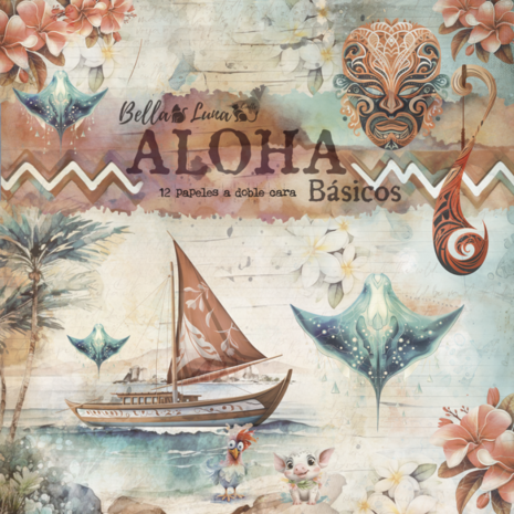 Bella Luna Crafts Aloha Basics 8x8 Inch Collection Pack (BLC-0045/S) Bella Luna Crafts Aloha Basics 8x8 Inch Collection Pack (BLC-0045/S)