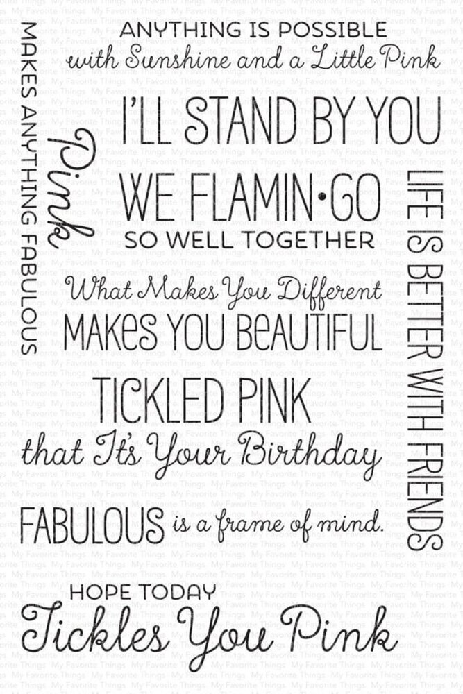 My Favorite Things Tickled Pink Clear Stamps (LLD-103) My Favorite Things Tickled Pink Clear Stamps (LLD-103)