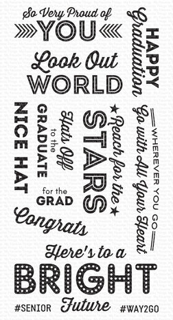 My Favorite Things Happy Graduation Clear Stamps (LLD-105)