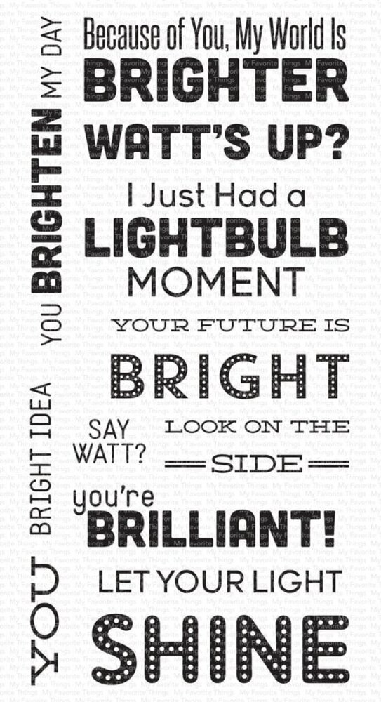 My Favorite Things Watt's Up? Clear Stamps (LLD-106) My Favorite Things Watt's Up? Clear Stamps (LLD-106)