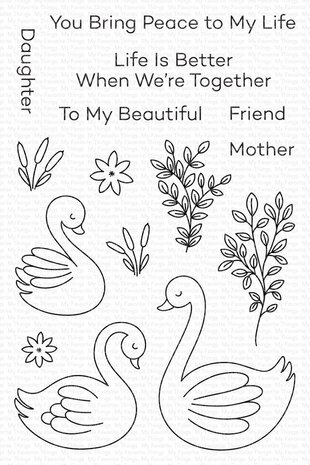 My Favorite Things Tranquil Swans Clear Stamps (CS-863) My Favorite Things Tranquil Swans Clear Stamps (CS-863)