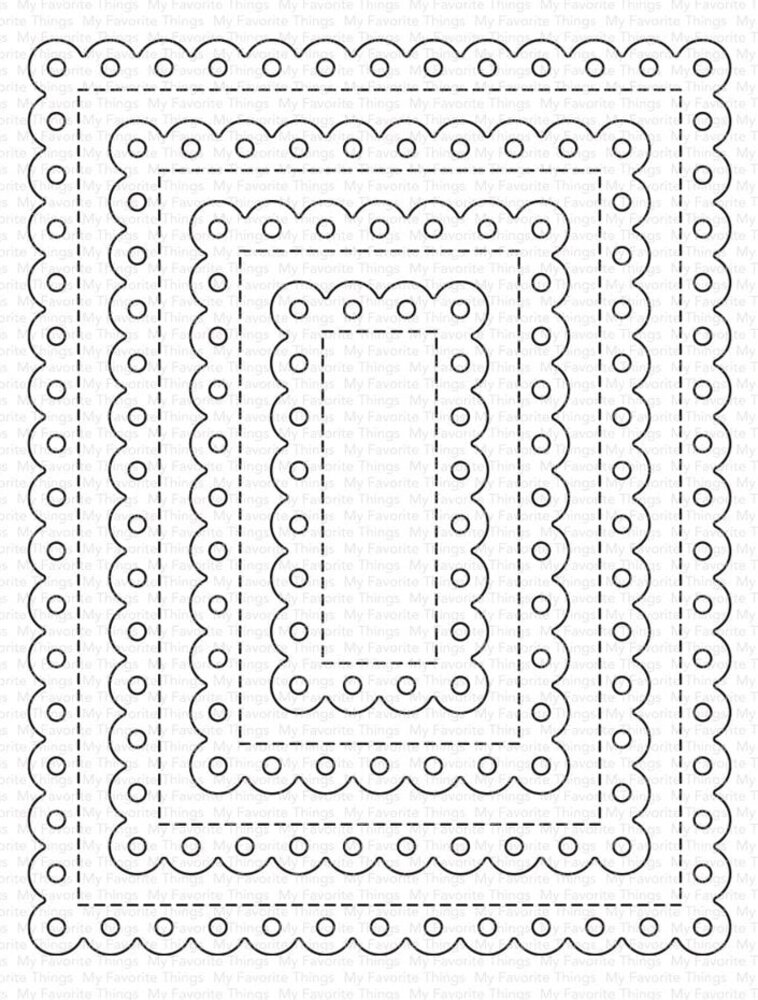 My Favorite Things Die-namics Stitched Eyelet Lace Rectangle STAX (MFT-2740) My Favorite Things Die-namics Stitched Eyelet Lace Rectangle STAX (MFT-2740)