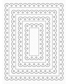 My Favorite Things Die-namics Stitched Eyelet Lace Rectangle STAX (MFT-2740) My Favorite Things Die-namics Stitched Eyelet Lace Rectangle STAX (MFT-2740)