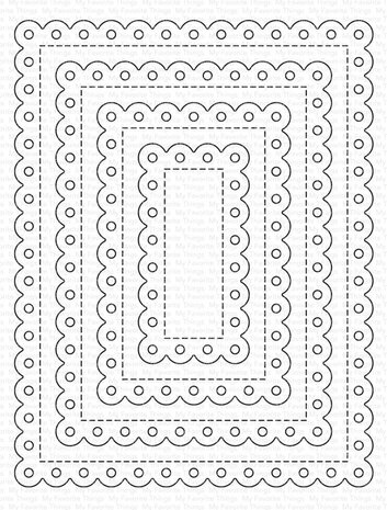 My Favorite Things Die-namics Stitched Eyelet Lace Rectangle STAX (MFT-2740) My Favorite Things Die-namics Stitched Eyelet Lace Rectangle STAX (MFT-2740)