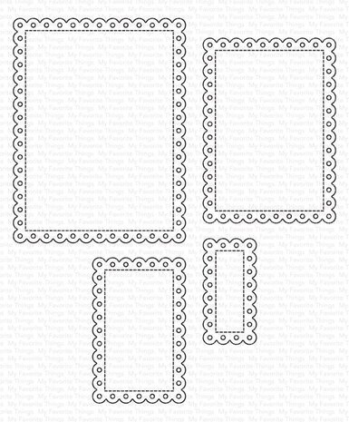 My Favorite Things Die-namics Stitched Eyelet Lace Rectangle STAX (MFT-2740) My Favorite Things Die-namics Stitched Eyelet Lace Rectangle STAX (MFT-2740)