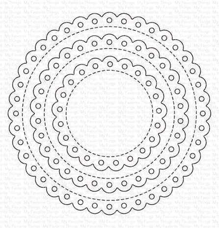 My Favorite Things Die-namics Stitched Eyelet Lace Circle STAX (MFT-2742) My Favorite Things Die-namics Stitched Eyelet Lace Circle STAX (MFT-2742)