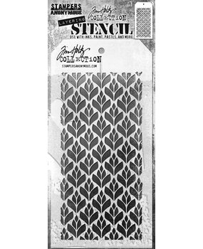 Stampers Anonymous Tim Holtz Deco Floral Layering Stencil (THS182)