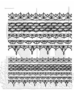 Stampers Anonymous Cling Stamps Crochet Trims (CMS480)