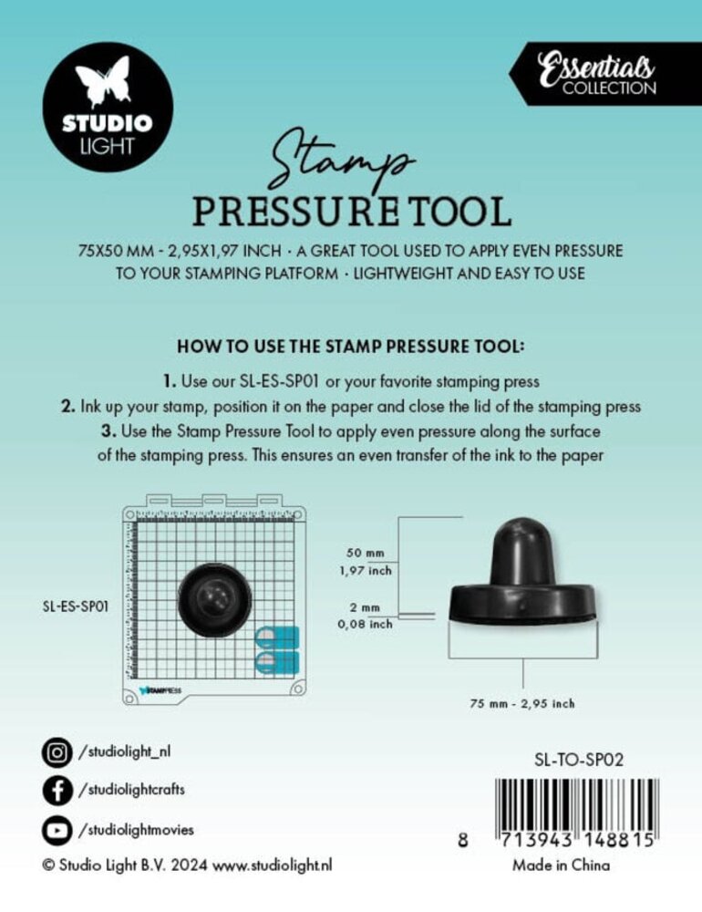 Studio Light Essentials Stamp Pressure Tool (SL-TO-SP02) Studio Light Essentials Stamp Pressure Tool (SL-TO-SP02)