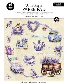 Studio Light Lavender Season A4 Die-Cut Paper Pad (SL-ES-DCPP167)