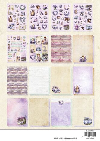 Studio Light Lavender Season A4 Die-Cut Paper Pad (SL-ES-DCPP167)