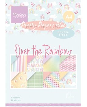 Marianne Design Over The Rainbow A4 Pretty Papers Bloc (PK9188)