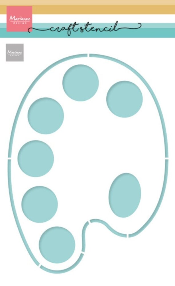 Marianne Design Craft Stencil A5 Palette (PS8156) Marianne Design Craft Stencil A5 Palette (PS8156)
