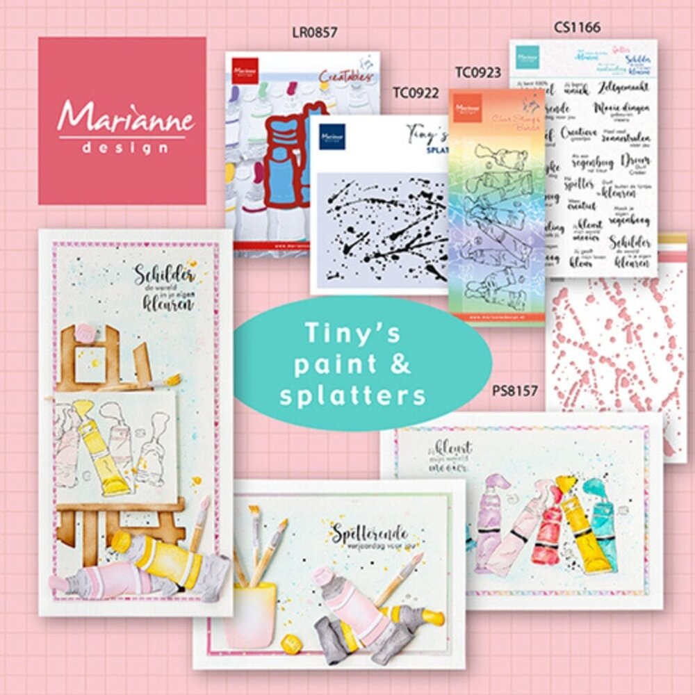 Marianne Design Tiny's Art Clear Stamps Splatters (TC0922) Marianne Design Tiny's Art Clear Stamps Splatters (TC0922)