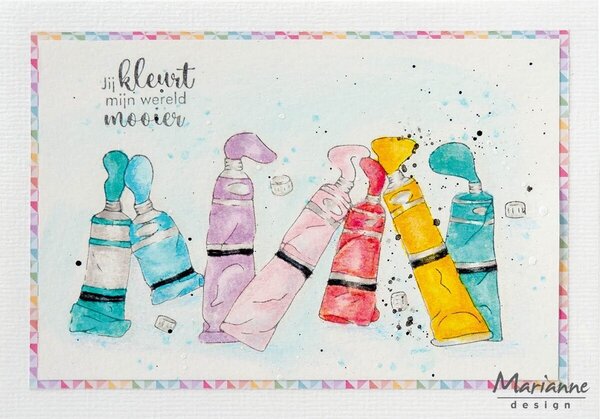 Marianne Design Tiny's Borders Clear Stamps Paint Tubes (TC0923) Marianne Design Tiny's Borders Clear Stamps Paint Tubes (TC0923)