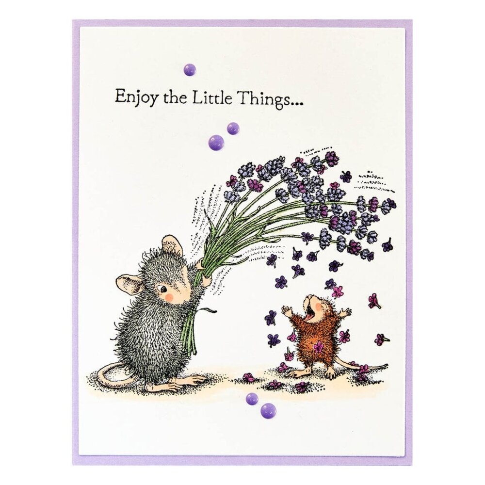 Spellbinders House-Mouse Designs Flower Shower Cling Rubber Stamp (RSC-023) Spellbinders House-Mouse Designs Flower Shower Cling Rubber Stamp (RSC-023)