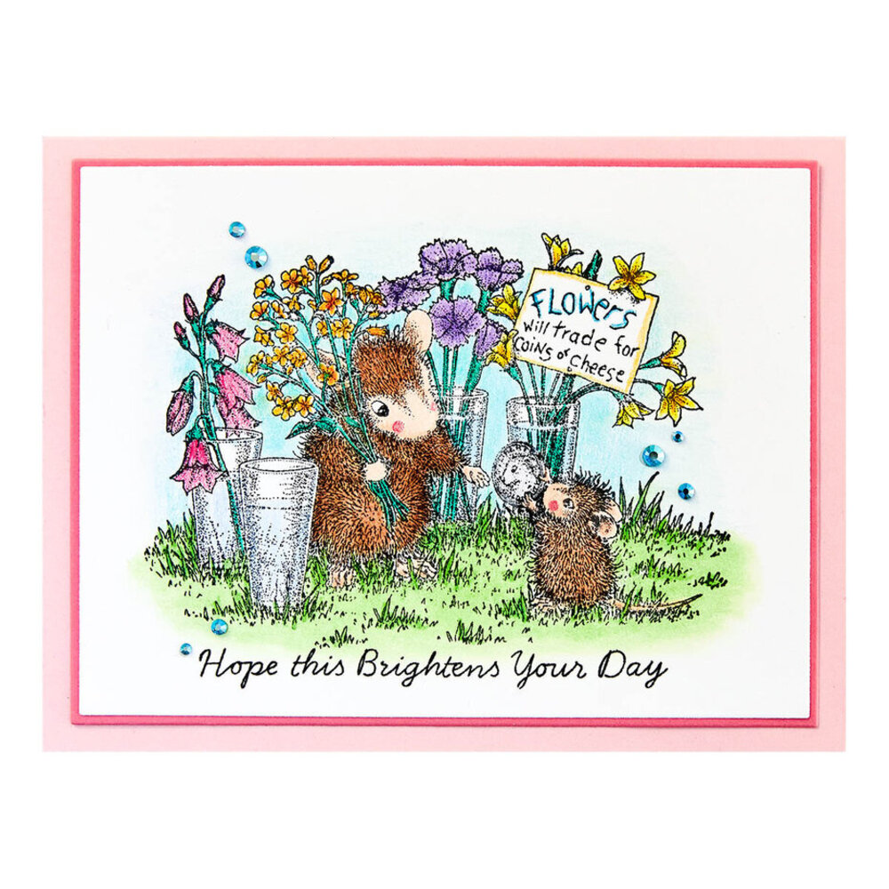 Spellbinders House-Mouse Designs Flower Market Cling Rubber Stamp (RSC-025) Spellbinders House-Mouse Designs Flower Market Cling Rubber Stamp (RSC-025)