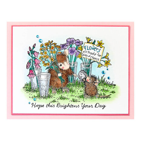 Spellbinders House-Mouse Designs Flower Market Cling Rubber Stamp (RSC-025) Spellbinders House-Mouse Designs Flower Market Cling Rubber Stamp (RSC-025)