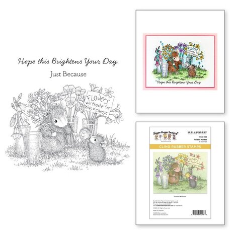 Spellbinders House-Mouse Designs Spring Has Sprung Rubber Stamp Bundle (BD-0847)