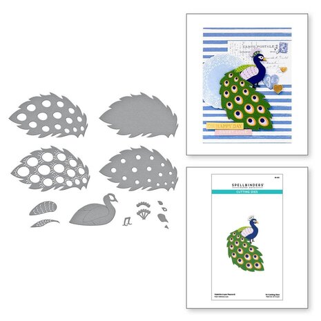 Spellbinders Kaleidoscope Peacock Dies (S5-631)