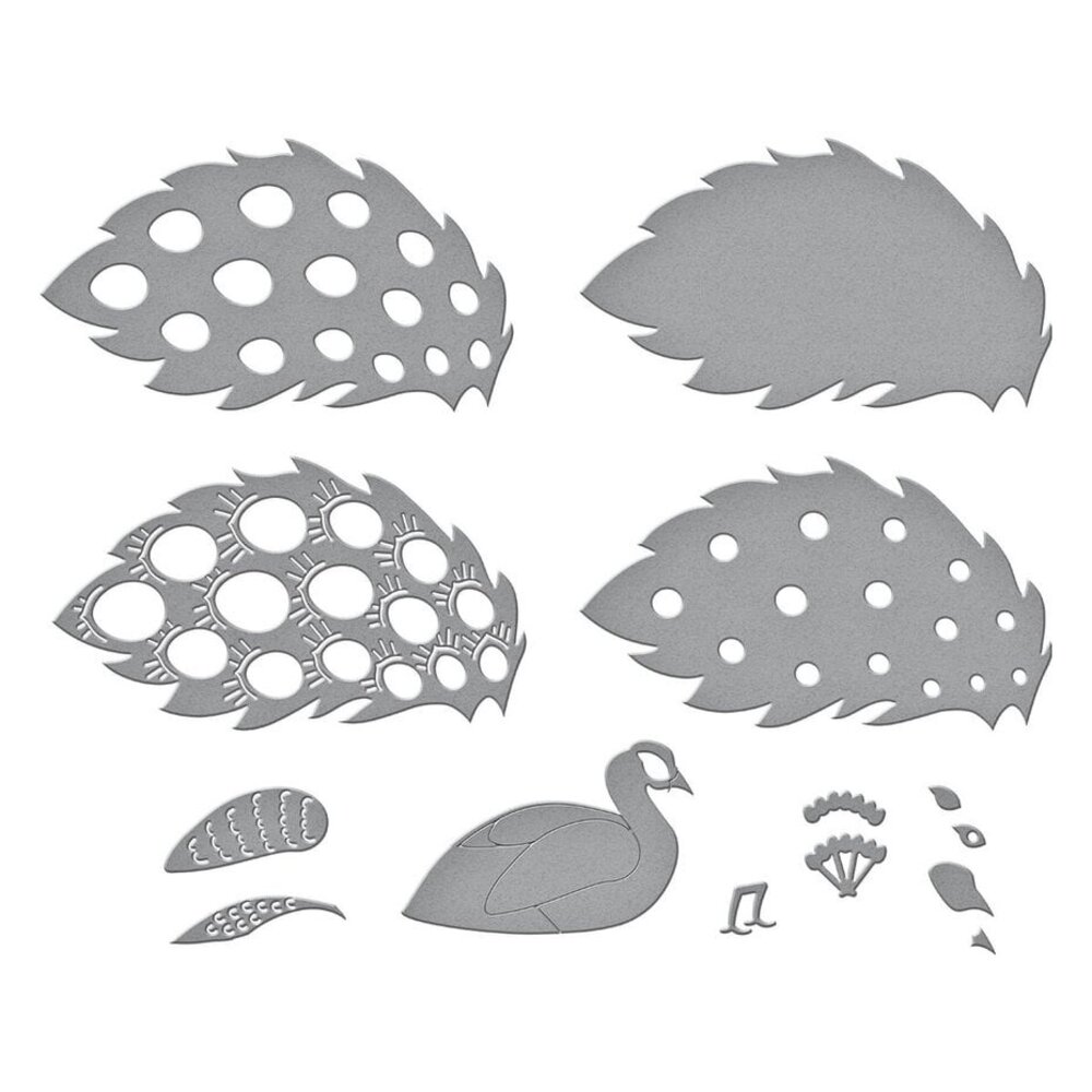 Spellbinders Kaleidoscope Peacock Dies (S5-631)