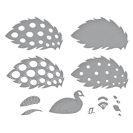 Spellbinders Kaleidoscope Peacock Dies (S5-631)