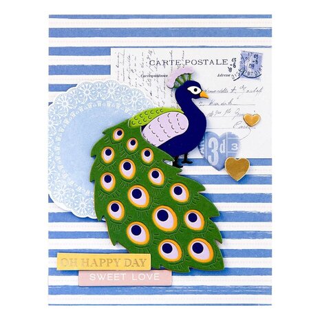 Spellbinders Kaleidoscope Peacock Dies (S5-631)