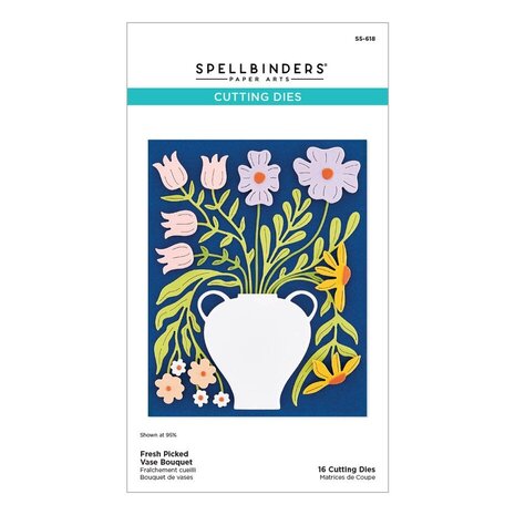 Spellbinders Fresh Picked Vase Bouquet Dies (S5-618) Spellbinders Fresh Picked Vase Bouquet Dies (S5-618)