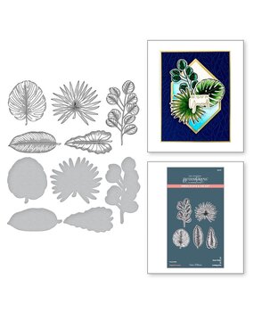 Spellbinders Propagation Garden Tropical Leaves Press Plate & Die Set (BP-155)