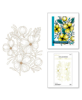 Spellbinders Glimmering Flowers Buttercups Glimmer Hot Foil Plate (GLP-435) Spellbinders Glimmering Flowers Buttercups Glimmer Hot Foil Plate (GLP-435)