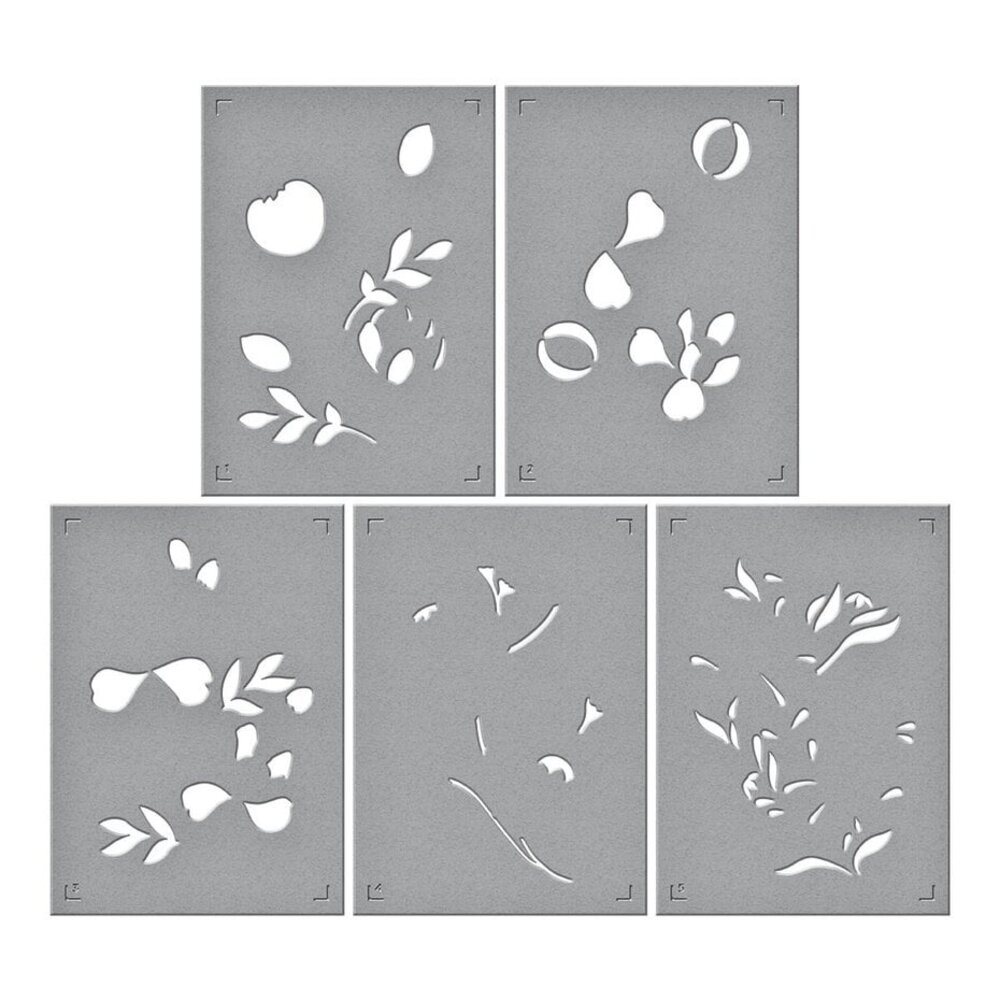 Spellbinders Glimmering Flowers Peonies Glimmer Hot Foil Plate and Stencil Bundle (BD-0841)