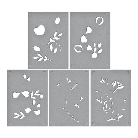 Spellbinders Glimmering Flowers Peonies Glimmer Hot Foil Plate and Stencil Bundle (BD-0841)