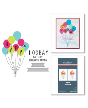 Spellbinders Cheers to You Happy Hooray Balloons Registration Press Plate & Die Set (BPR-005) Spellbinders Cheers to You Happy Hooray Balloons Registration Press Plate & Die Set (BPR-005)