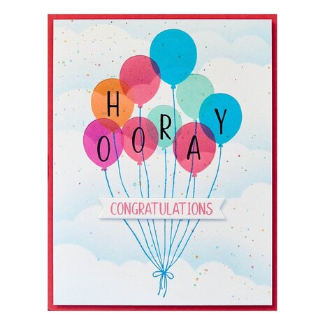 Spellbinders Cheers to You Happy Hooray Balloons Registration Press Plate & Die Set (BPR-005) Spellbinders Cheers to You Happy Hooray Balloons Registration Press Plate & Die Set (BPR-005)