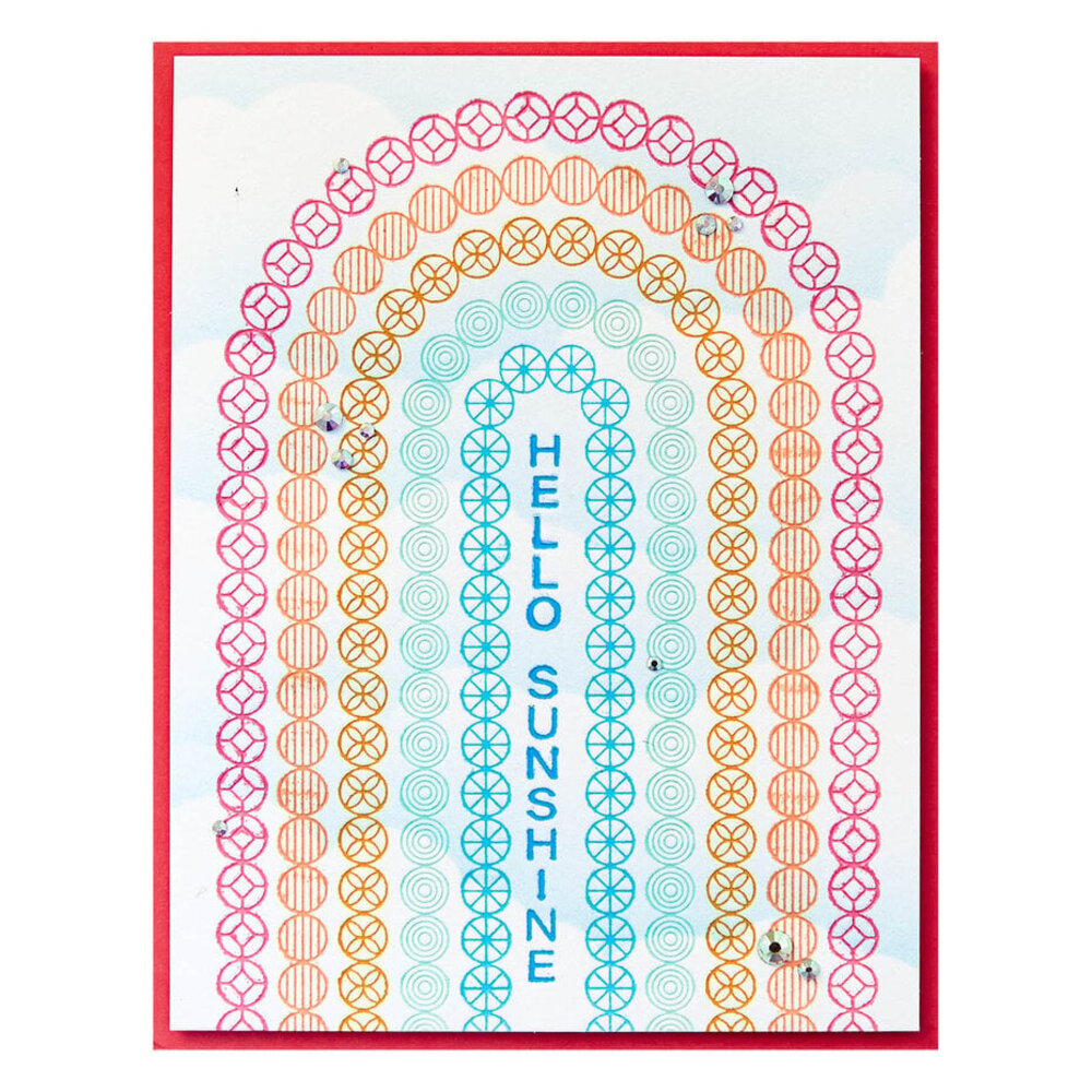 Spellbinders Cheers to You Arched Messages Registration Press Plate & Die Set (BPR-006)