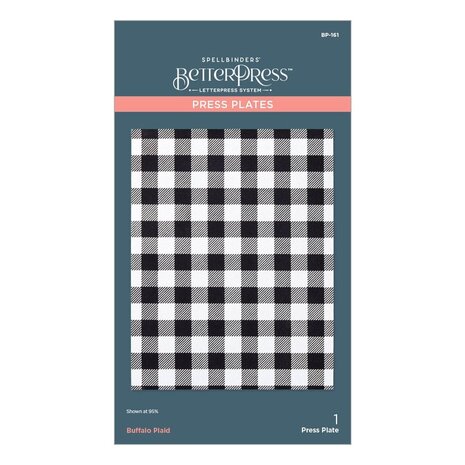 Spellbinders Cheers to You Buffalo Plaid Press Plate (BP-161) Spellbinders Cheers to You Buffalo Plaid Press Plate (BP-161)