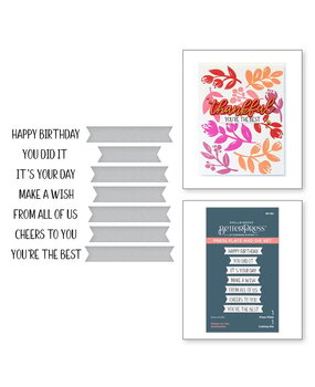 Spellbinders Cheers to You Sentiments Press Plate & Die Set (BP-162) Spellbinders Cheers to You Sentiments Press Plate & Die Set (BP-162)